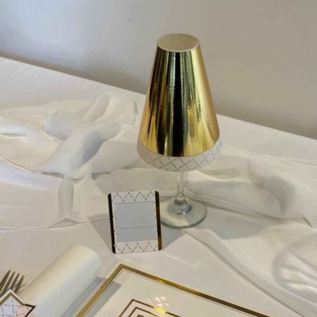 gold place cards
