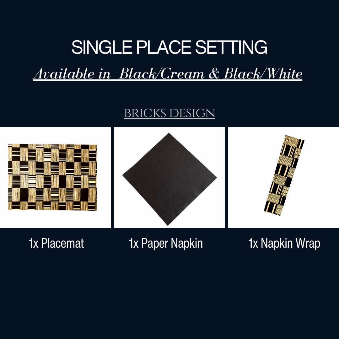 Single Place Setting (Bricks Design) - Place Matters