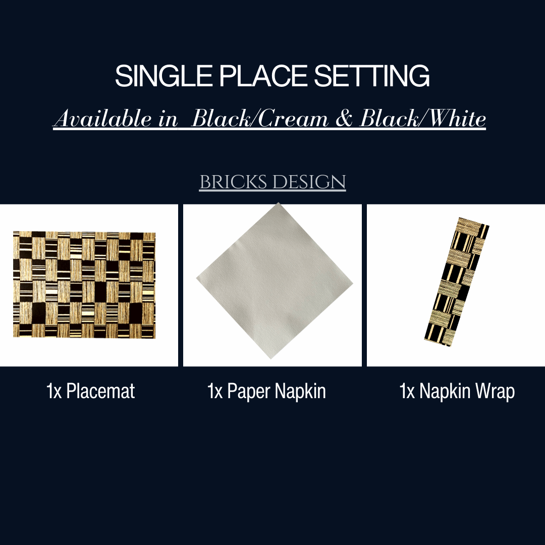 Single Place Setting (Bricks Design) - Place Matters
