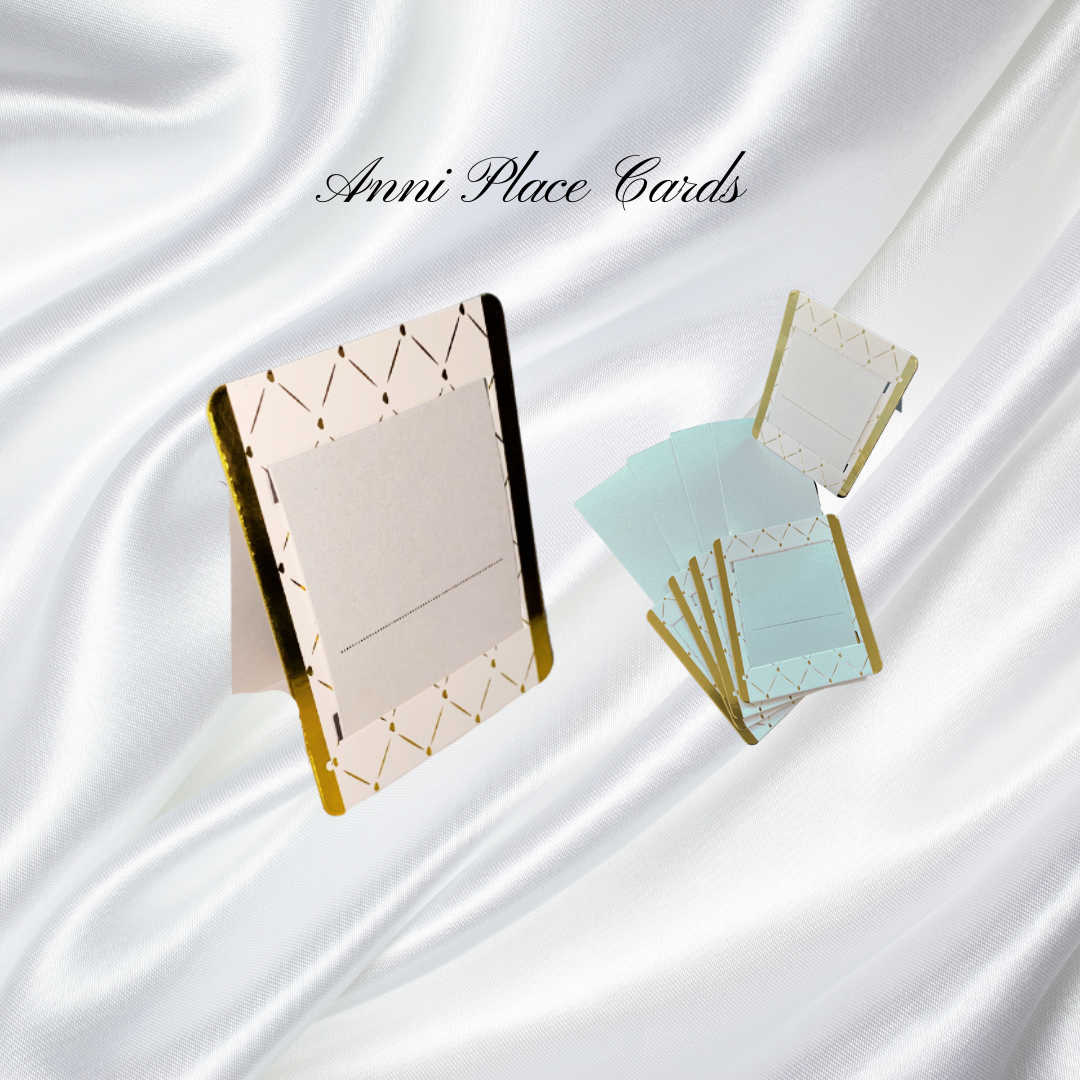 gold place cards