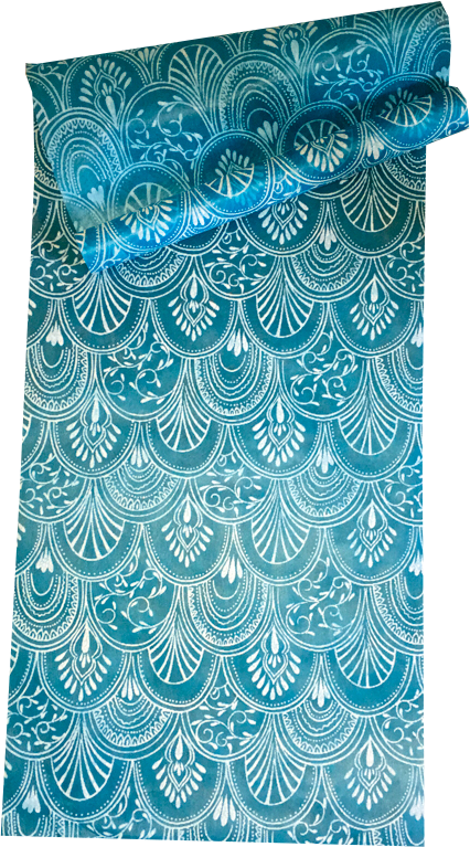 Table Runners White & Teal (Milano Design)