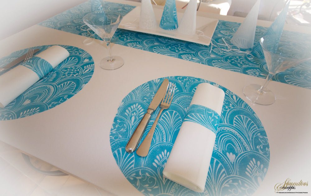 Milano Design Round Placemats – Black | Place Matters (Pack of 20) - Place Matters