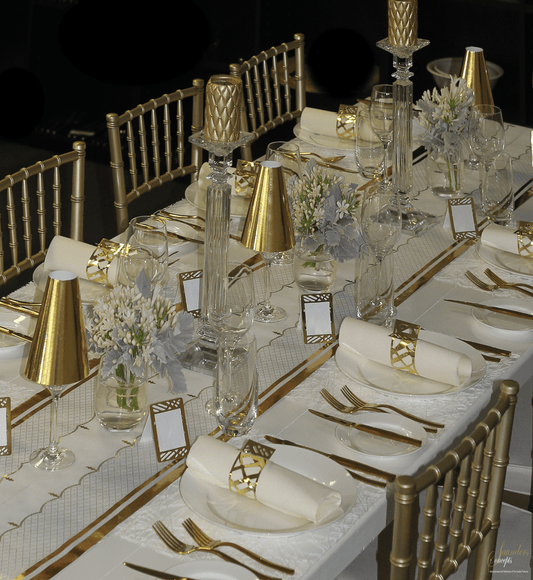 Gold Anniversary Table Setting pack - Place Matters