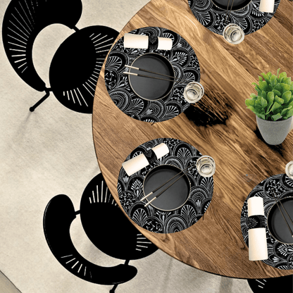 Black Table Setting Pack for 10 — Milano Design
