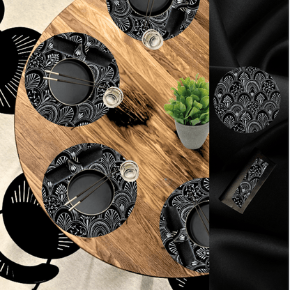 Black Table Setting Pack for 10 — Milano Design
