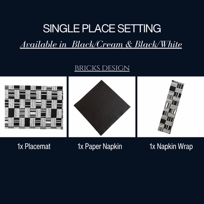Single Place Setting (Bricks Design) - Place Matters