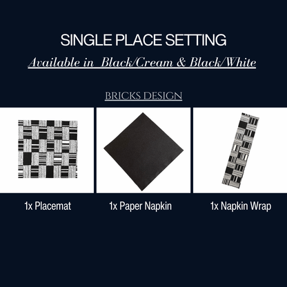 Single Place Setting (Bricks Design) - Place Matters