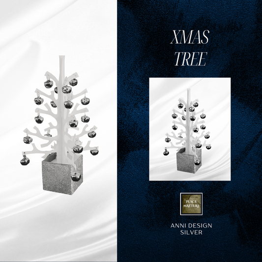 Anni Silver Xmas Tree Table Decoration