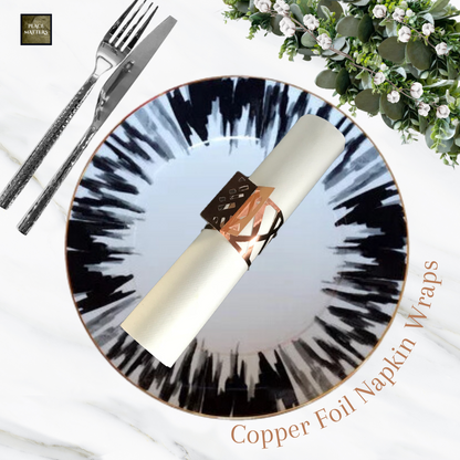 Copper Napkin Wraps (Weave Design) - Place Matters