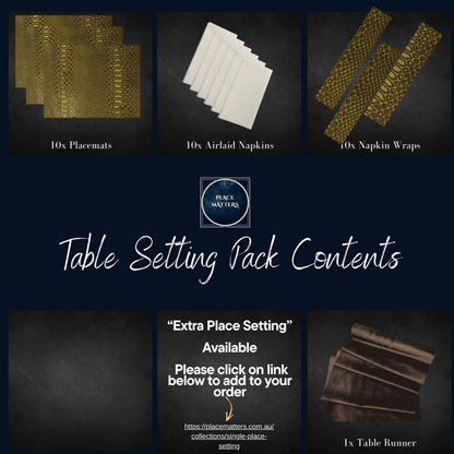 Masculine Table Setting Party Pack - Place Matters