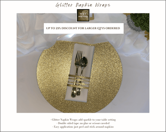 Napkin Wraps (Droplets Design) - Place Matters