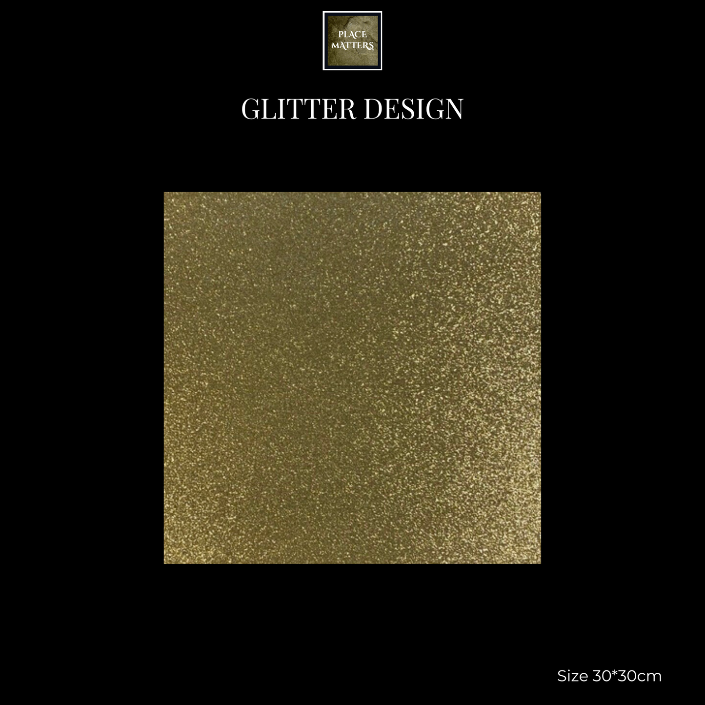 Gold Placemats (Glitter Design) (Square Shape)