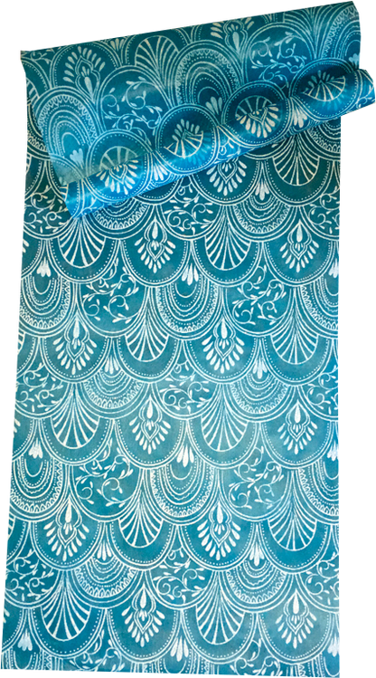 Table Runners White & Teal (Milano Design)