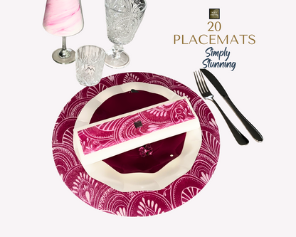 Pink Placemats (Milano) (Round)