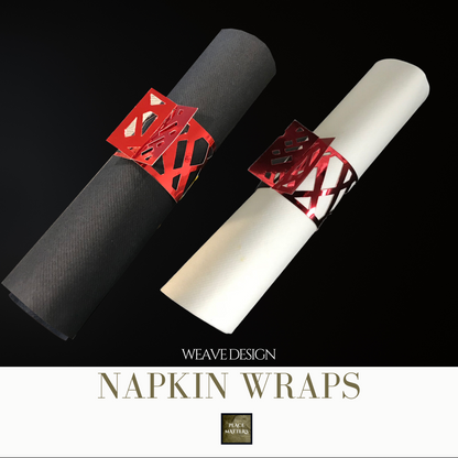 Red Napkin Wraps (Weave) - Place Matters
