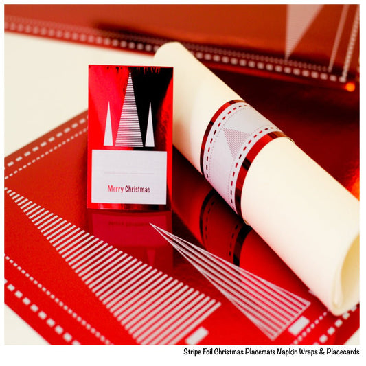 Christmas Placemats (Stripe Xmas Tree) Rectangle - Place Matters