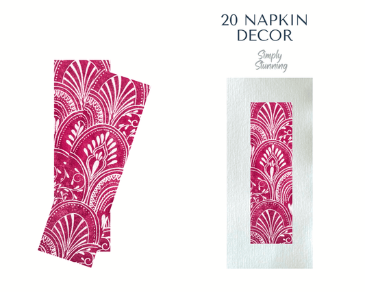 Napkin Decor Pink