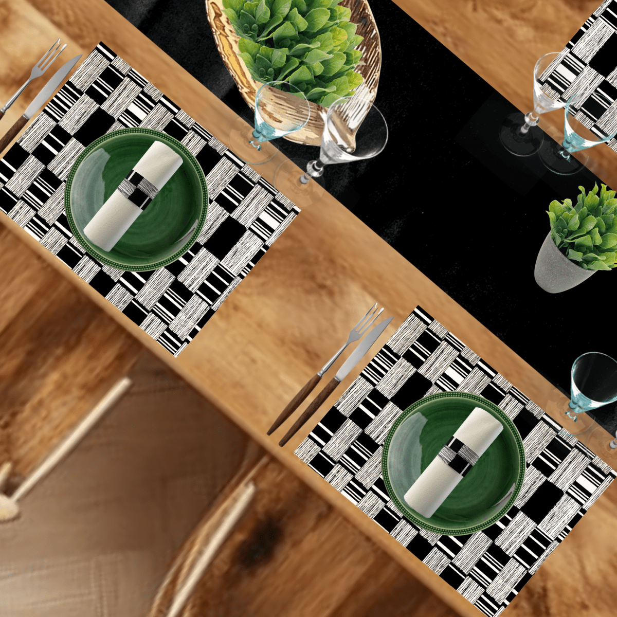 Bricks Design Placemats| Place Matters (Pack of 20) - Place Matters