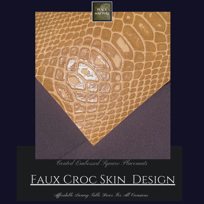 Crocodile (Faux) Design Placemats