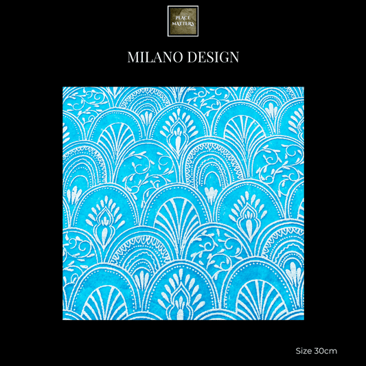 Teal Placemats (Milano)(Square) - Place Matters
