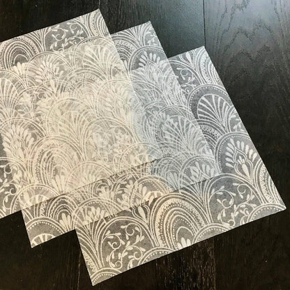 White Placemats (Milano Design) (Square Shape) - Place Matters