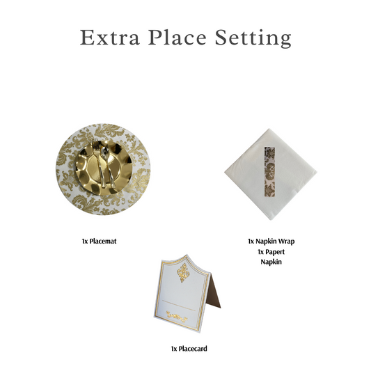 Single Place Setting (Royale Round Design Gold)PC - Place Matters