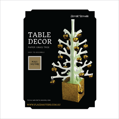 Anni Xmas Gold Tree Table Decoration - Place Matters
