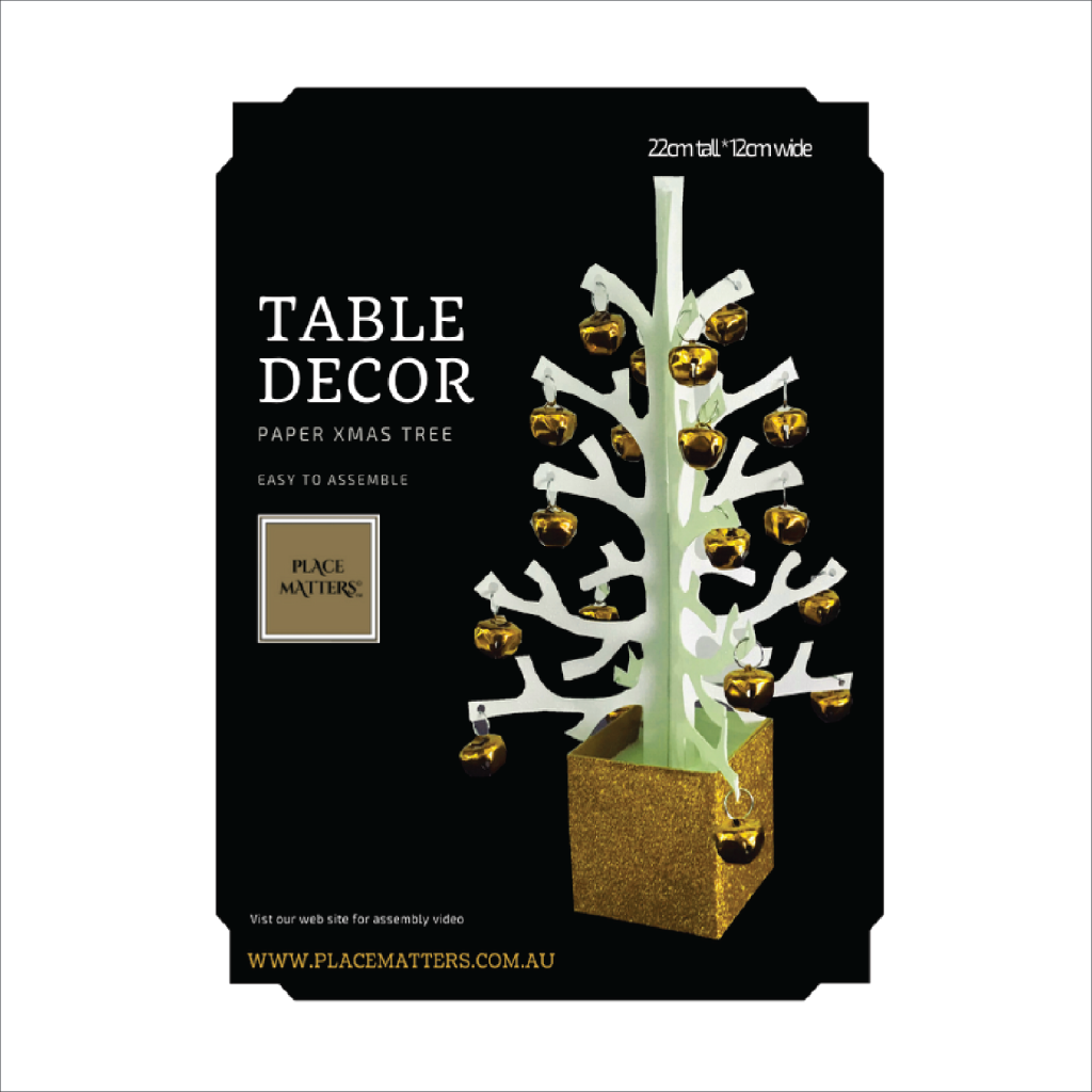 Anni Silver Xmas Tree Table Decoration - Place Matters