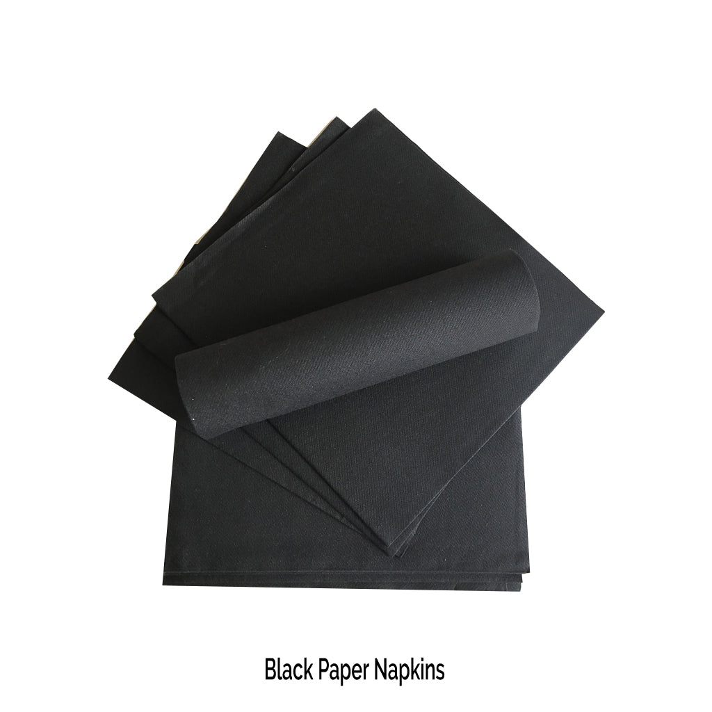Black Paper Napkins - Place Matters