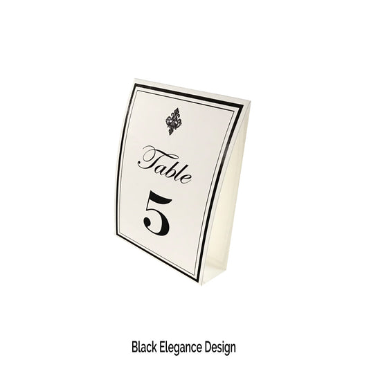 Black Table Numbers (Pack of 12) - Place Matters