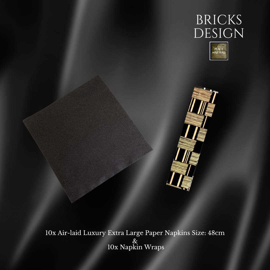 Bricks Table Setting Pack Cream Rectangle - Place Matters