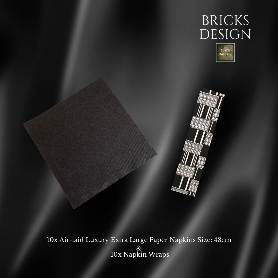Bricks Table Setting Pack White Rectangle - Place Matters