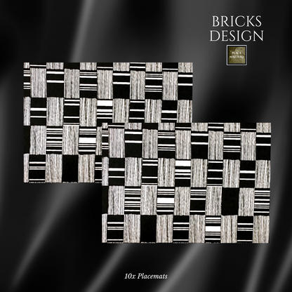 Bricks Table Setting Pack White Rectangle - Place Matters