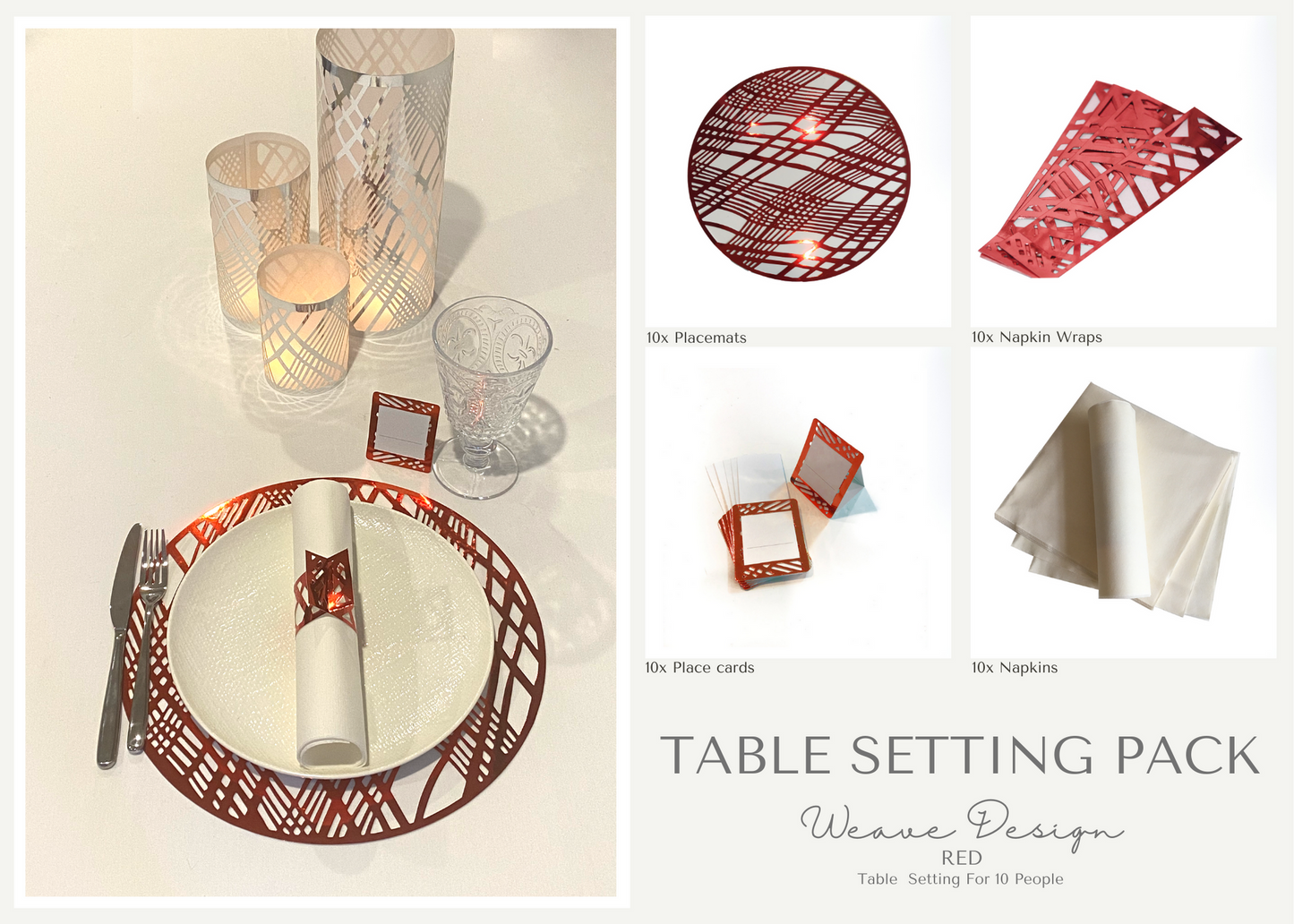 Weave Table Setting Pack (Round) - Place Matters
