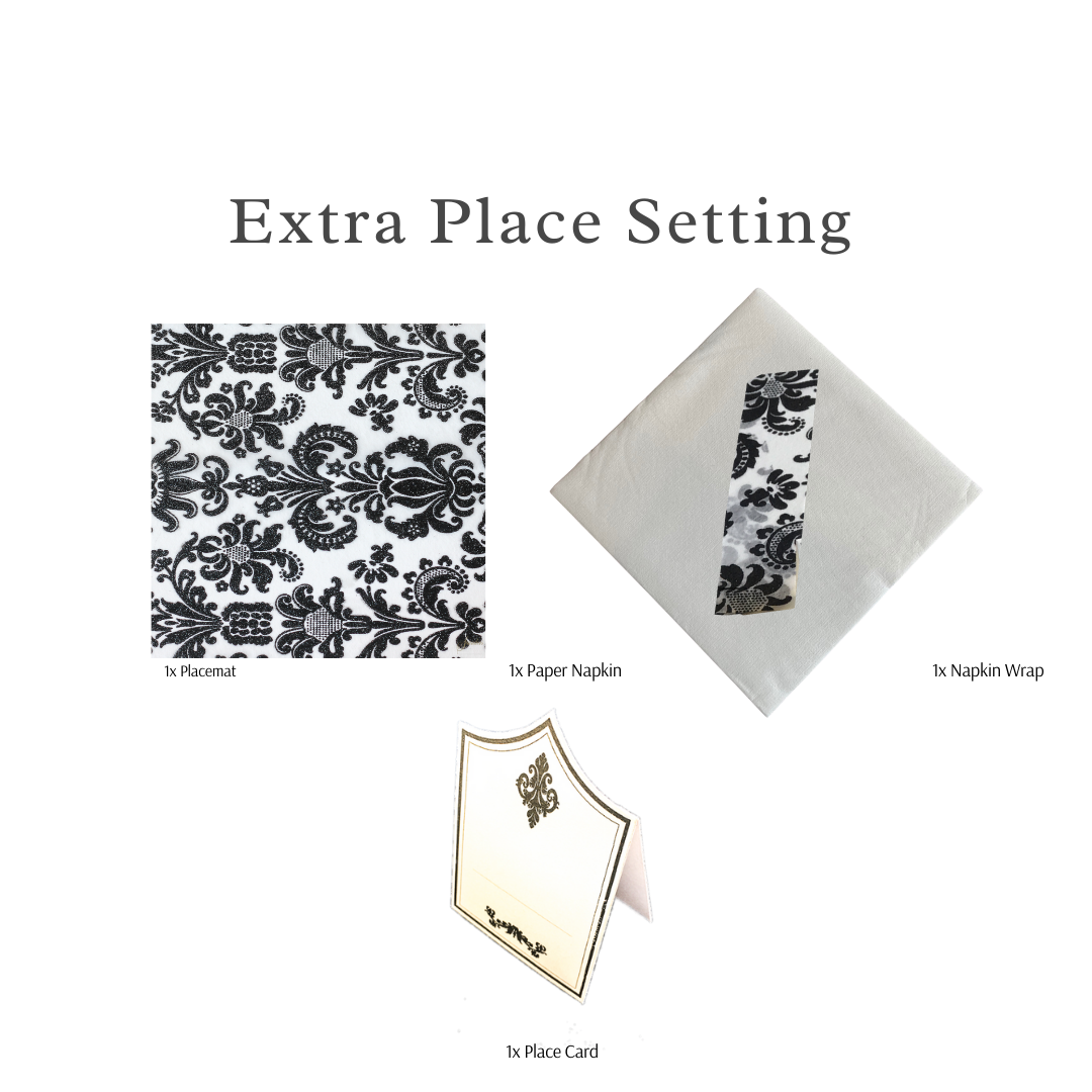 Single Place Setting (Royale Square Design Gold)PC - Place Matters