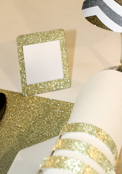 Gold Glitter Place Cards (Pack of 20) - Place Matters