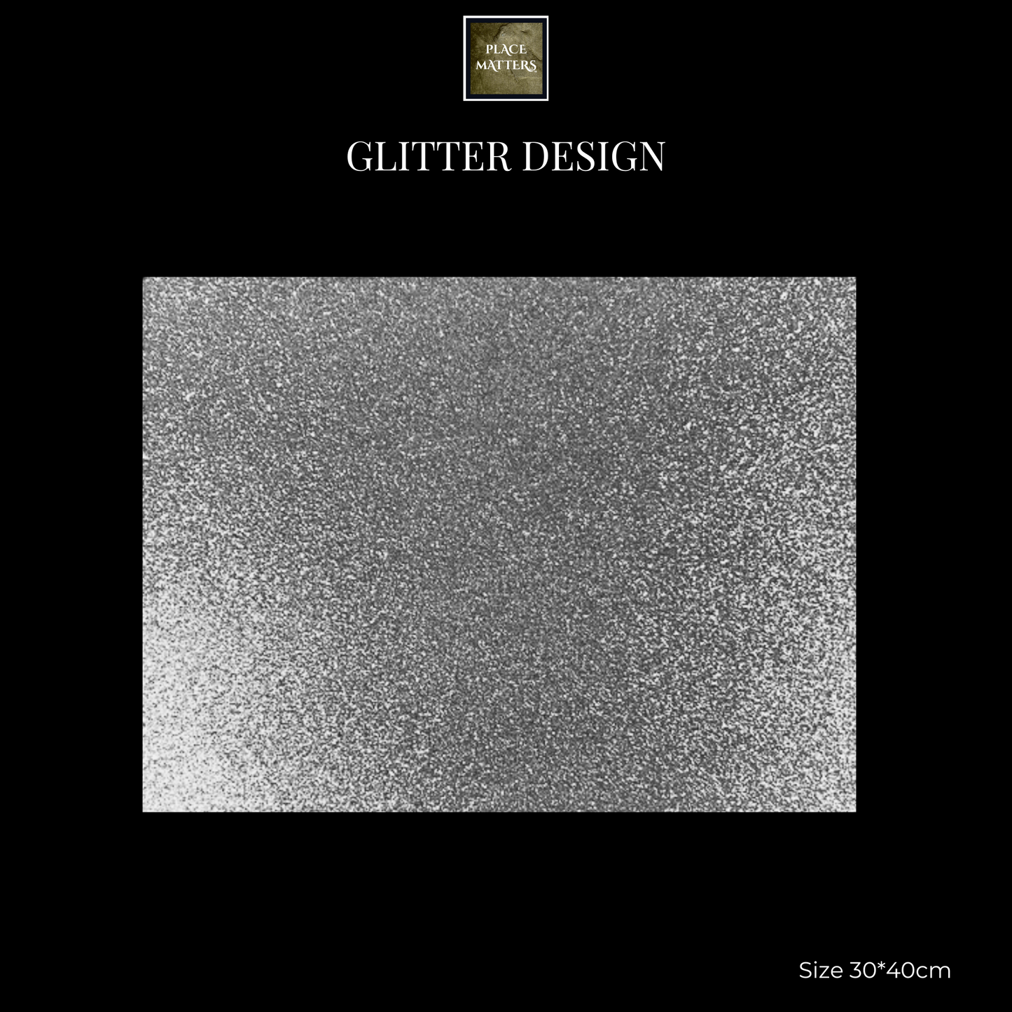 Silver Placemats (Glitter) Pack of 20 (Rectangle) - Place Matters