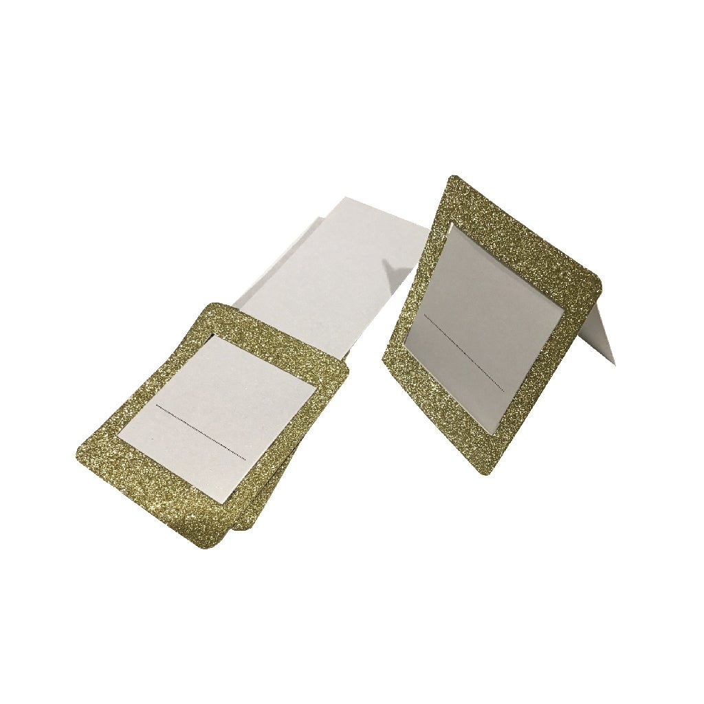 Gold Glitter Place Cards (Glitter Design) - Place Matters