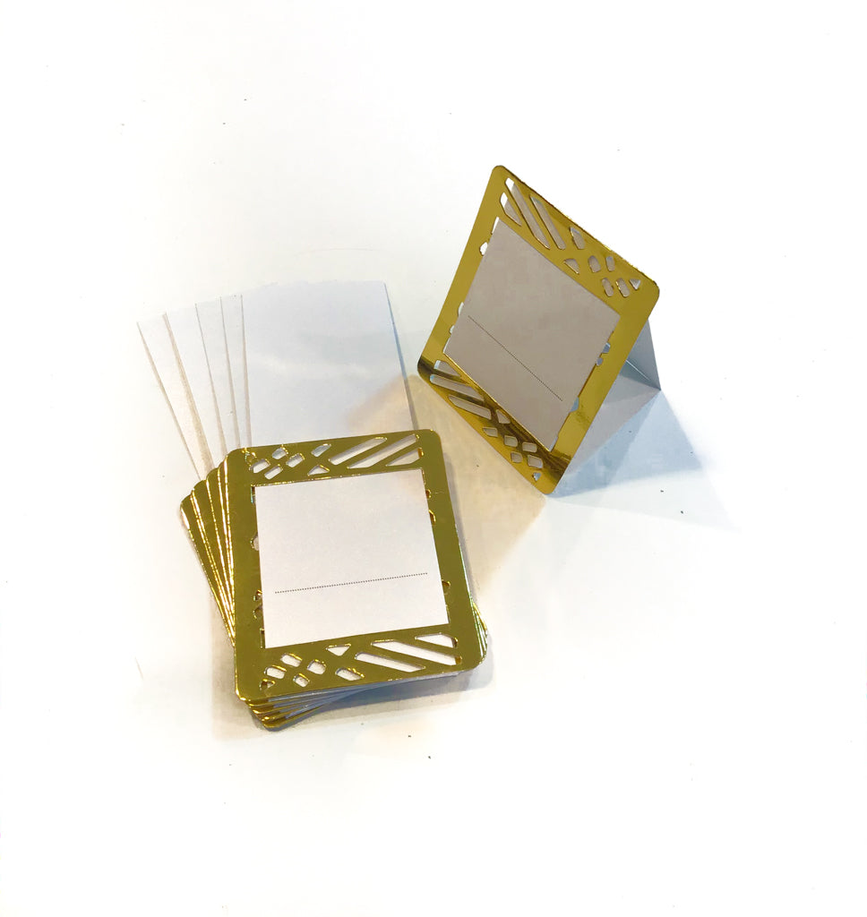 Gold Place Cards (Pack of 20)(Weave) - Place Matters