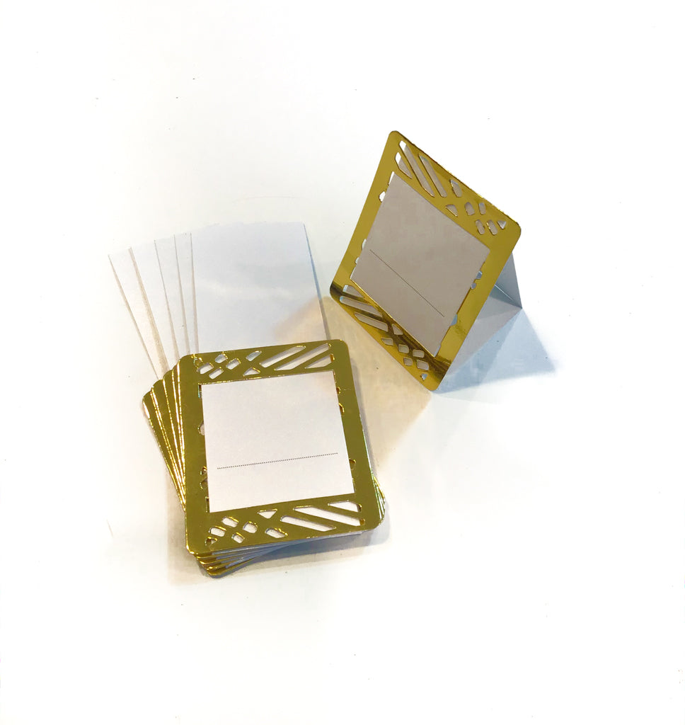 Gold Place Cards (Pack of 20)(Weave) - Place Matters