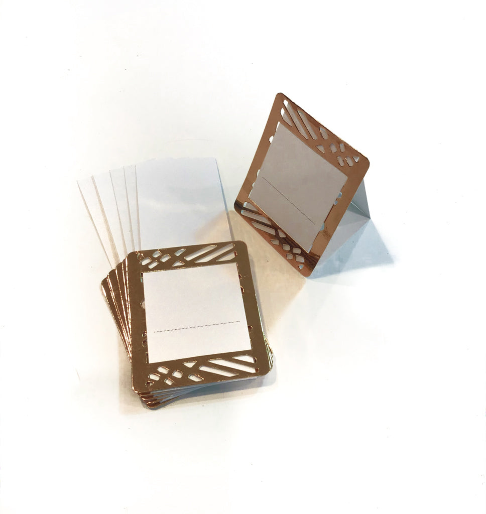 Rose Gold Place Cards (Pack of 20)(Weave) - Place Matters