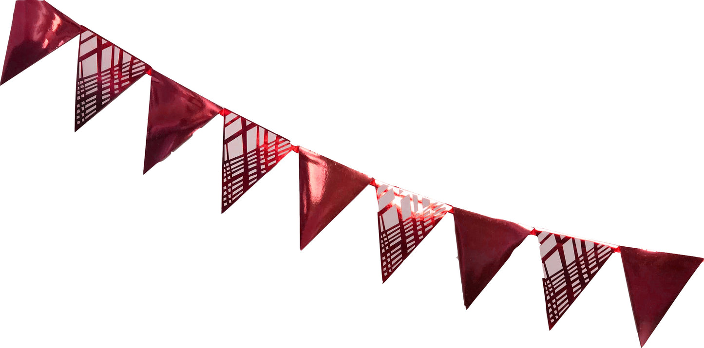 Red Foil Buntings (Weave) - Place Matters
