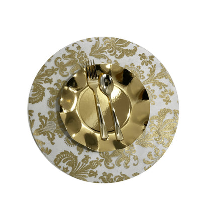 Gold Placemats (Royale) Pack of 20 (Round) - Place Matters