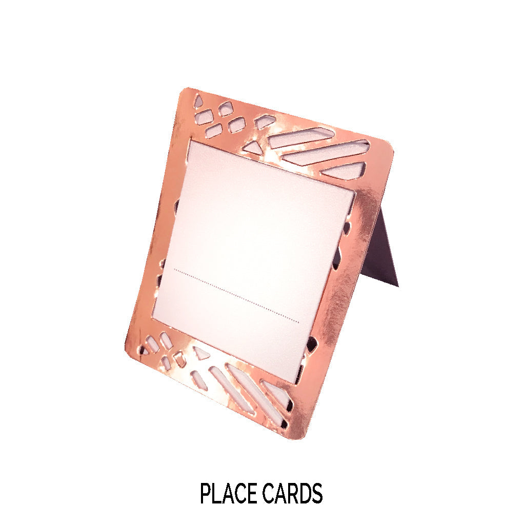 Rose Gold Place Cards (Pack of 20)(Weave) - Place Matters