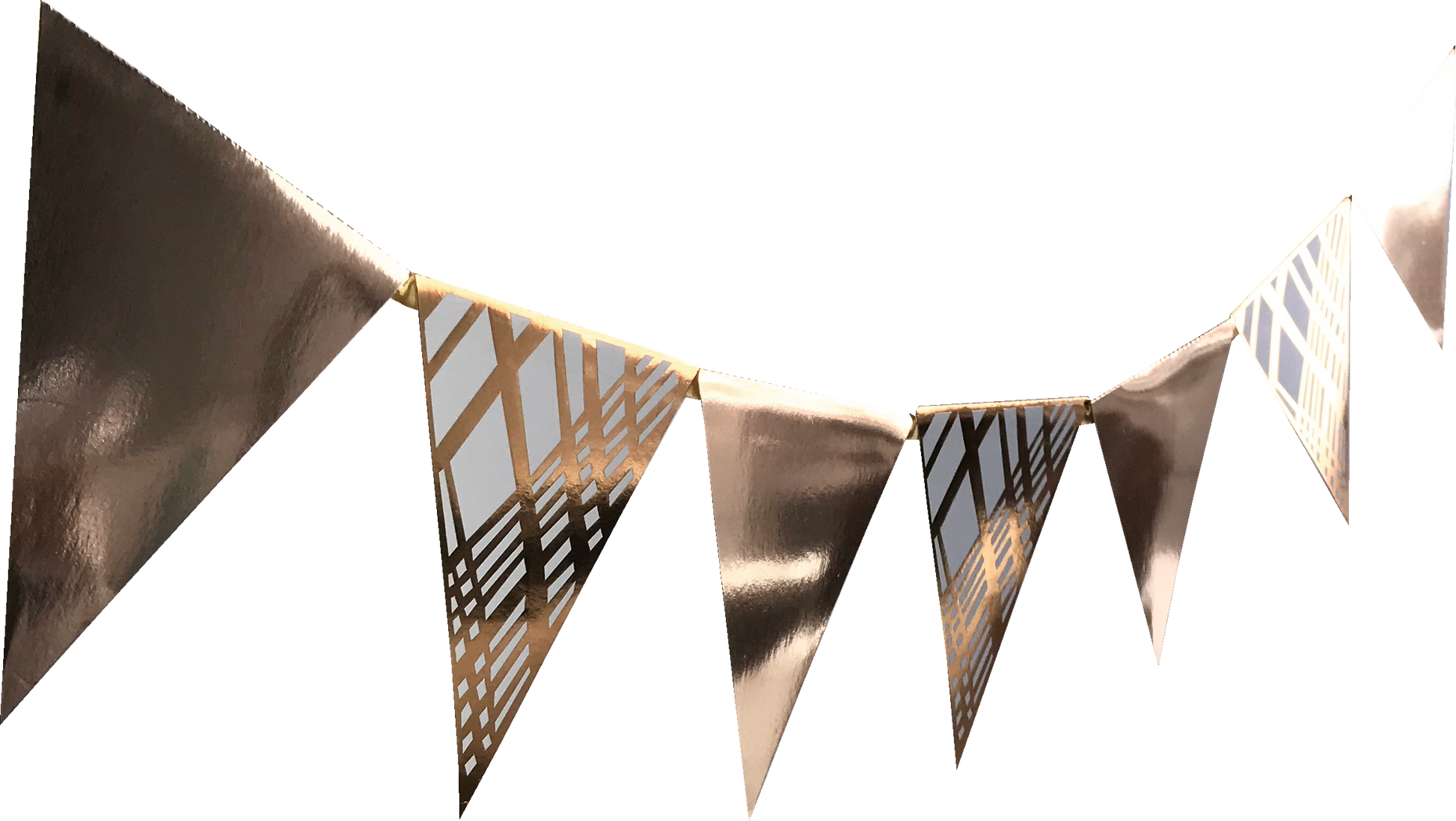 Rose Gold Foil Buntings (Weave) - Place Matters