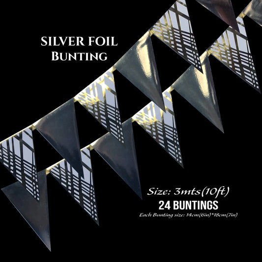 Silver Foil Buntings (Weave) - Place Matters