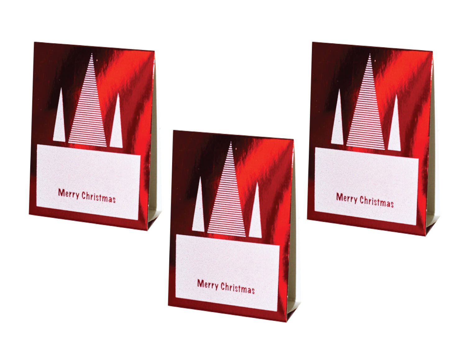 Red Place Cards (Pack of 20)(Christmas Stripe) - Place Matters