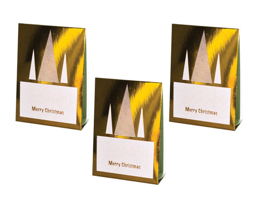 Place Cards (Stripe Foil Christmas Tree) - Place Matters