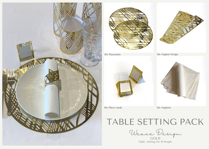 Weave Table Setting Pack (Round) - Place Matters
