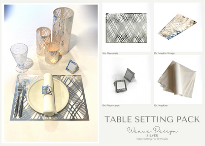 Weave Table Setting Pack (Rectangle) - Place Matters